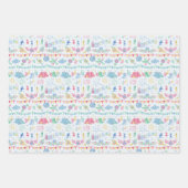 Festival Kamperen Op Gingham Inpakpapier Vel (Voorkant)