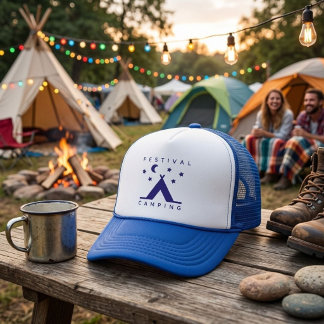 Festival kamperen trucker pet