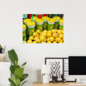 Festival limonade stand leemons en talkbekertjes poster (Thuiskantoor)