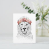 Festival lion briefkaart (Staand voorkant)