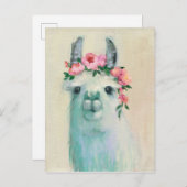 Festival Llama Briefkaart (Voorkant / Achterkant)