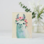 Festival Llama Briefkaart (Staand voorkant)