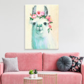 Festival Llama Canvas Afdruk (Insitu (Woonkamer))
