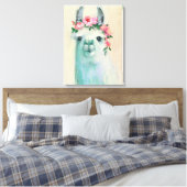 Festival Llama Canvas Afdruk (Insitu (Slaapkamer))