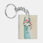 Festival Llama Sleutelhanger (Voorkant Links)