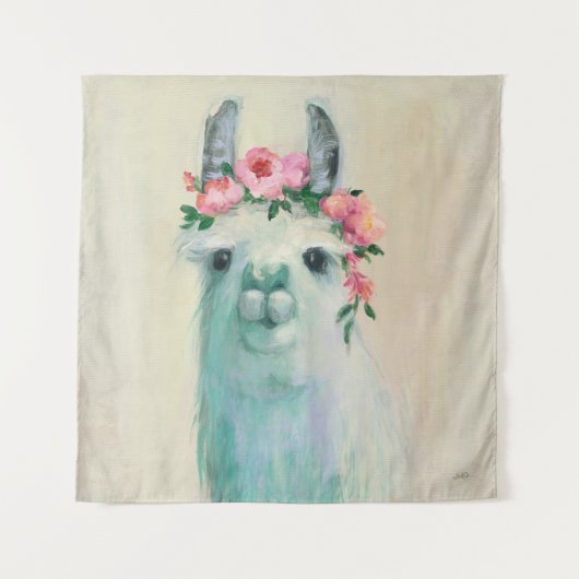 Festival Llama Wandkleed (Voorkant (horizontaal))