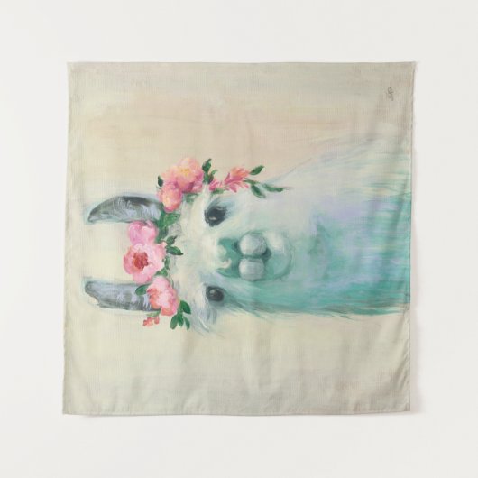 Festival Llama Wandkleed (Voorkant)