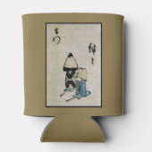 Festival Matsuri Costume Actors Feudal Japan Blikjeskoeler (Achterkant)