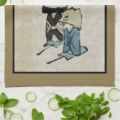 Festival Matsuri Costume Actors Feudal Japan Theedoek (Gevouwen)