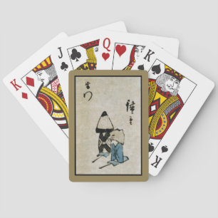 Festival Matsuri Kostuum Acteurs Feodaal Japan Pokerkaarten
