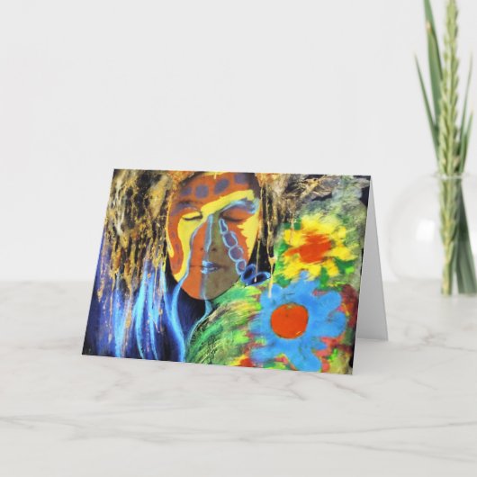 Festival-meisje Kaart (Voorkant)