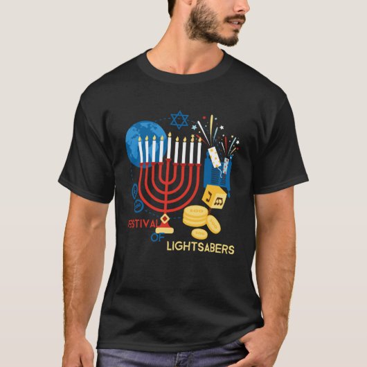 Festival Of Hanukiah  Hannukah Menorah Chanukah 20 T-shirt (Voorkant)