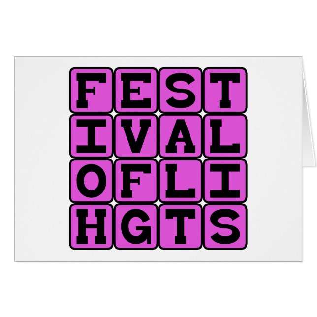 Festival Of Lights, Hannukah (Voorkant Horizontaal)