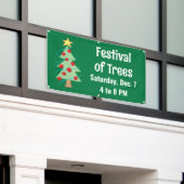 Festival of Trees Custom Christmas Banner (Buitenkant Gebouw)