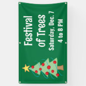 Festival of Trees Custom Christmas Banner (Verticaal)