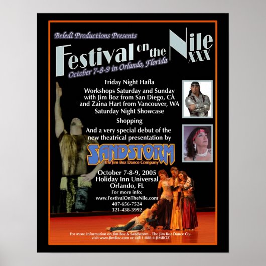 Festival op het Nile XXX-Poster Poster (Voorkant)