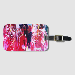 Festival roze bagagelabel