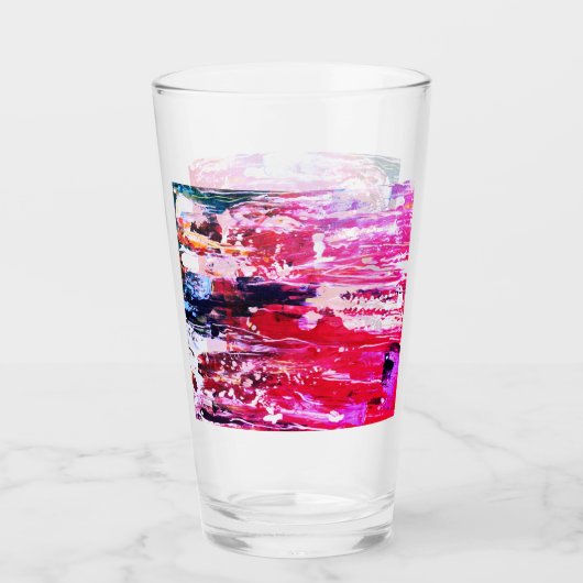 Festival roze glas (Voorkant)