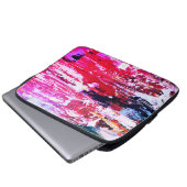 Festival roze laptop sleeve (Voorkant onderkant)