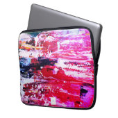 Festival roze laptop sleeve (Voorkant Links)