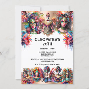 Festival showman vrouwen vuurwerk circus carnaval kaart