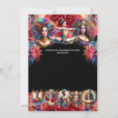 Festival showmen carnaval feest circus thema plezi kaart (Achterkant)