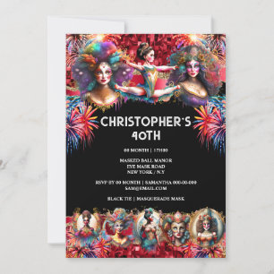 Festival showmen carnaval feest circus thema plezi kaart