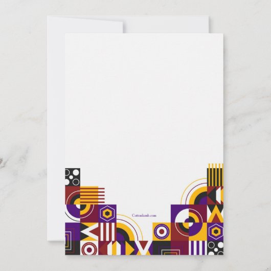 Festival uitnodiging (Achterkant)