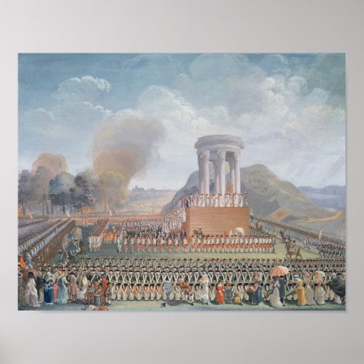 Festival van de Federatie, 14 juli 1790 Poster (Voorkant)