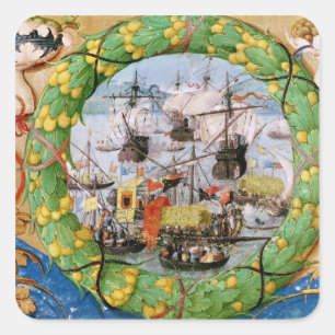 Festival van de Portugese vloot Vierkante Sticker