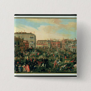 Festival van de stieren, Campo San Polo Vierkante Button 5,1 Cm