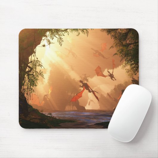 Festival van Dragons Mousepad Muismat (Met muis)
