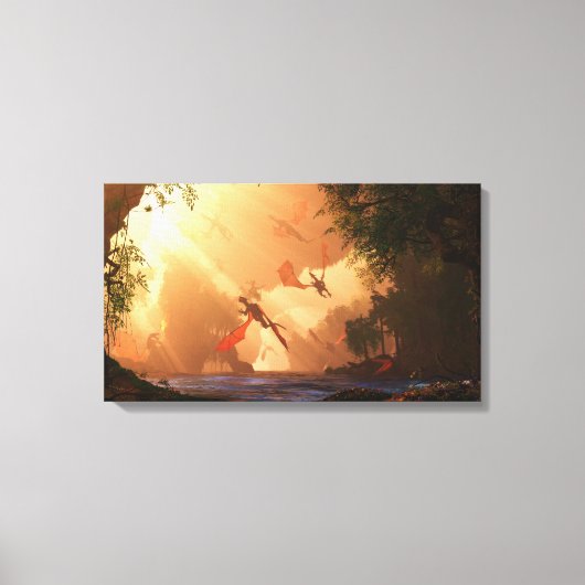 Festival van Draken Verpakt Canvas (Voorkant)