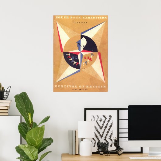 festival van groot - brittannië poster (Thuiskantoor)