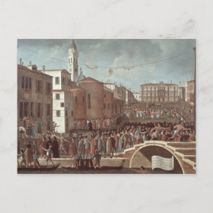 Festival van Heilige Maagdelijke Mary op Kerstman Feestdagenkaart