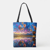 Festival van heteluchtballonnen tote bag (Achterkant)