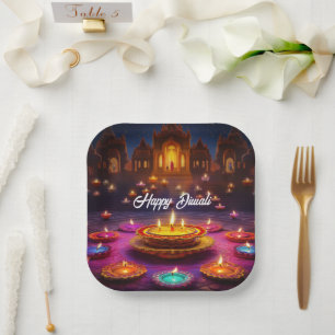 Festival van Lichten: Diwali Feesten Papieren Bordje