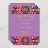 Festival van lichten feestdagenkaart (Voorkant / Achterkant)