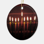 Festival van Light Hanukkah Menorah Keramisch Ornament (Links)