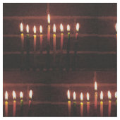 Festival van Lights Hanukkah Fabric Stof (Close Up)