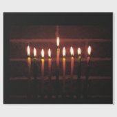 Festival van Lights Menorah Cadeaupapier (Vlak)