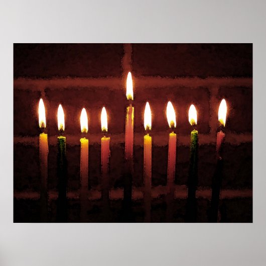 Festival van Lights Menorah Poster (Voorkant)