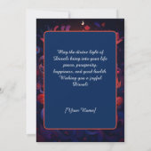 Festival Vlam Mozaïek Diwali kaart (Achterkant)