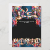 Festival vuurwerk carnaval showmen circus plezier kaart (Achterkant)