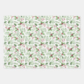 Festival Waterverf Kerstman Inpakpapier Vel (Voorkant 3)