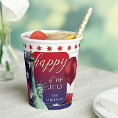 Festive 4th of Juli Onafhankelijkheidsdag Papieren Papieren Bekers