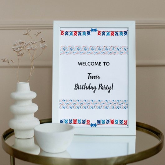 Festive 4th of Juli Partij Welkome Poster