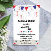 Festive 4th of Juli Uitnodiging BBQ