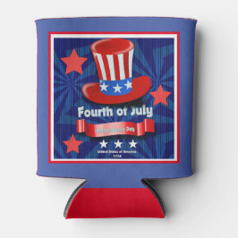 Festive 4th of Juli Vakantiay Partij Geïsoleerd Blikjeskoeler