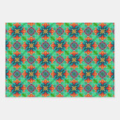 Festive Abstract Art Pattern Kerstmis Inpakpapier Vel (Voorkant 3)